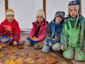 Waldkindergarten Erbach e.V. - Eine besondere Aufgabe für die Riesen